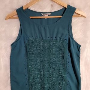 Green bohemian tank top
